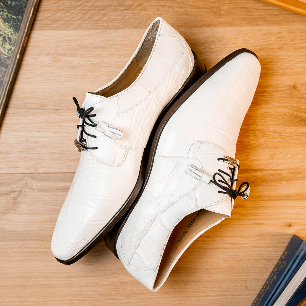 Marco Di Milano Fitipaldi White Leather Loafers