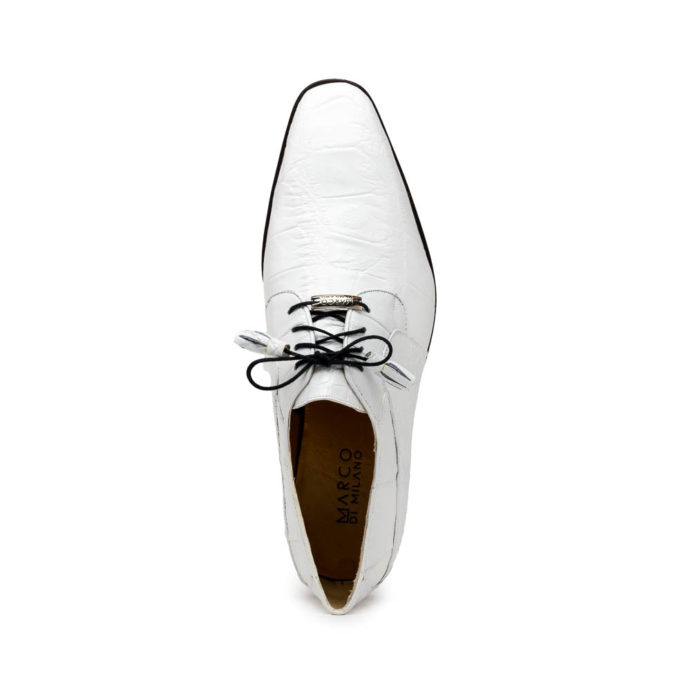 Marco Di Milano Fitipaldi White Leather Loafers