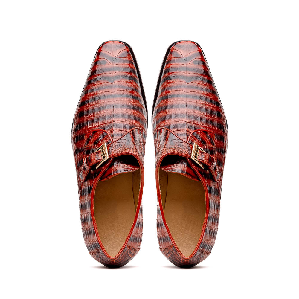 Marco Di Milano Rovigo: Cognac Leather Strap Loafers