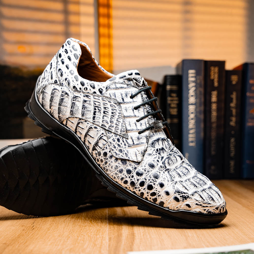 Marco_Di_Milano Kratos Newspaper Luxury Leather Shoe