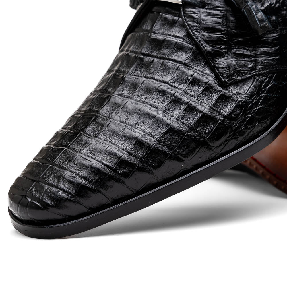 Marco Di Milano Lacio Black Leather Oxford Dress Shoe