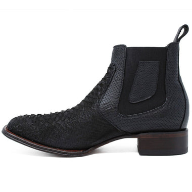 Python Skin Boots Blue Men's Python Skin Boots – ParaHombreUSA