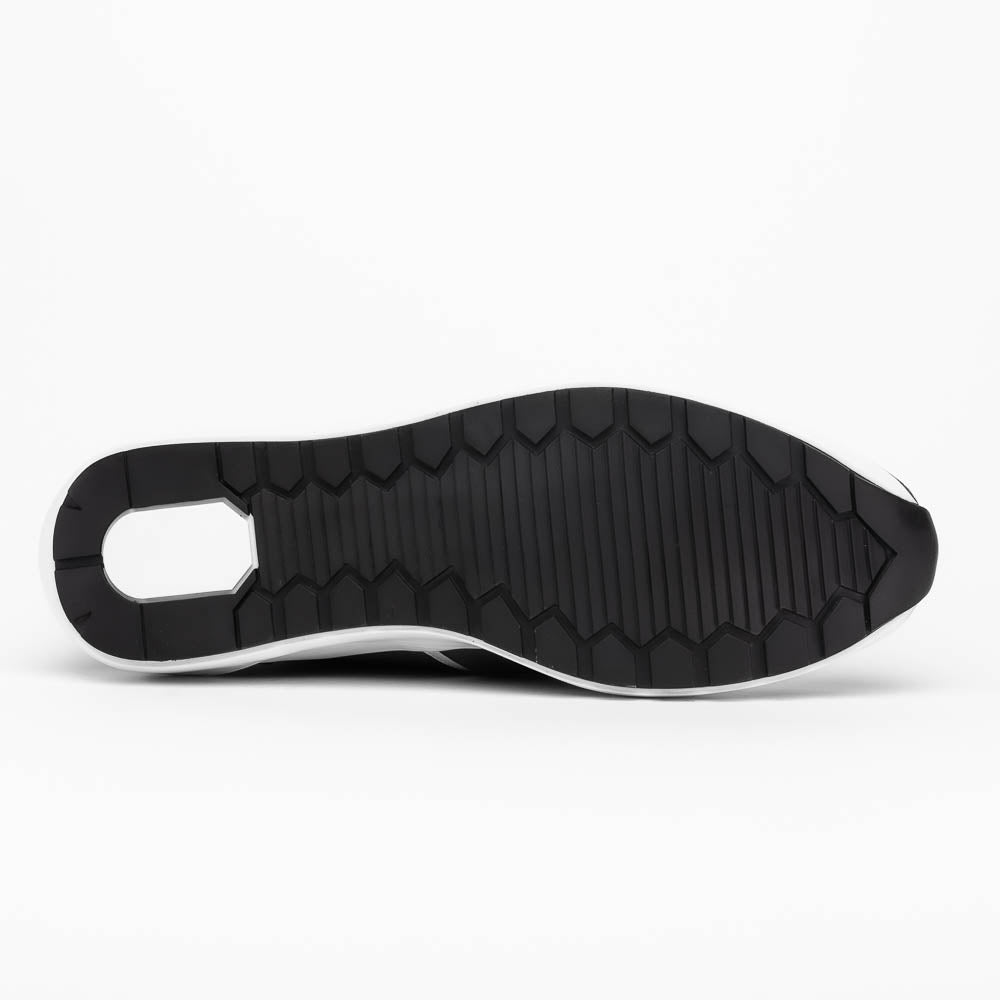 Marco_Di_Milano Lyon II: Black & White Leather Luxury Shoe