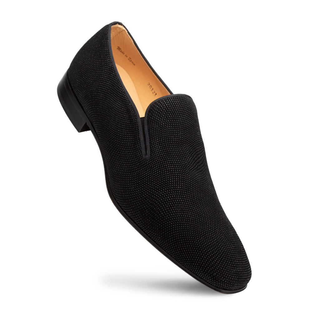 Mezlan Notte Glass Suede Slip-On - Luxury Italian Loafer
