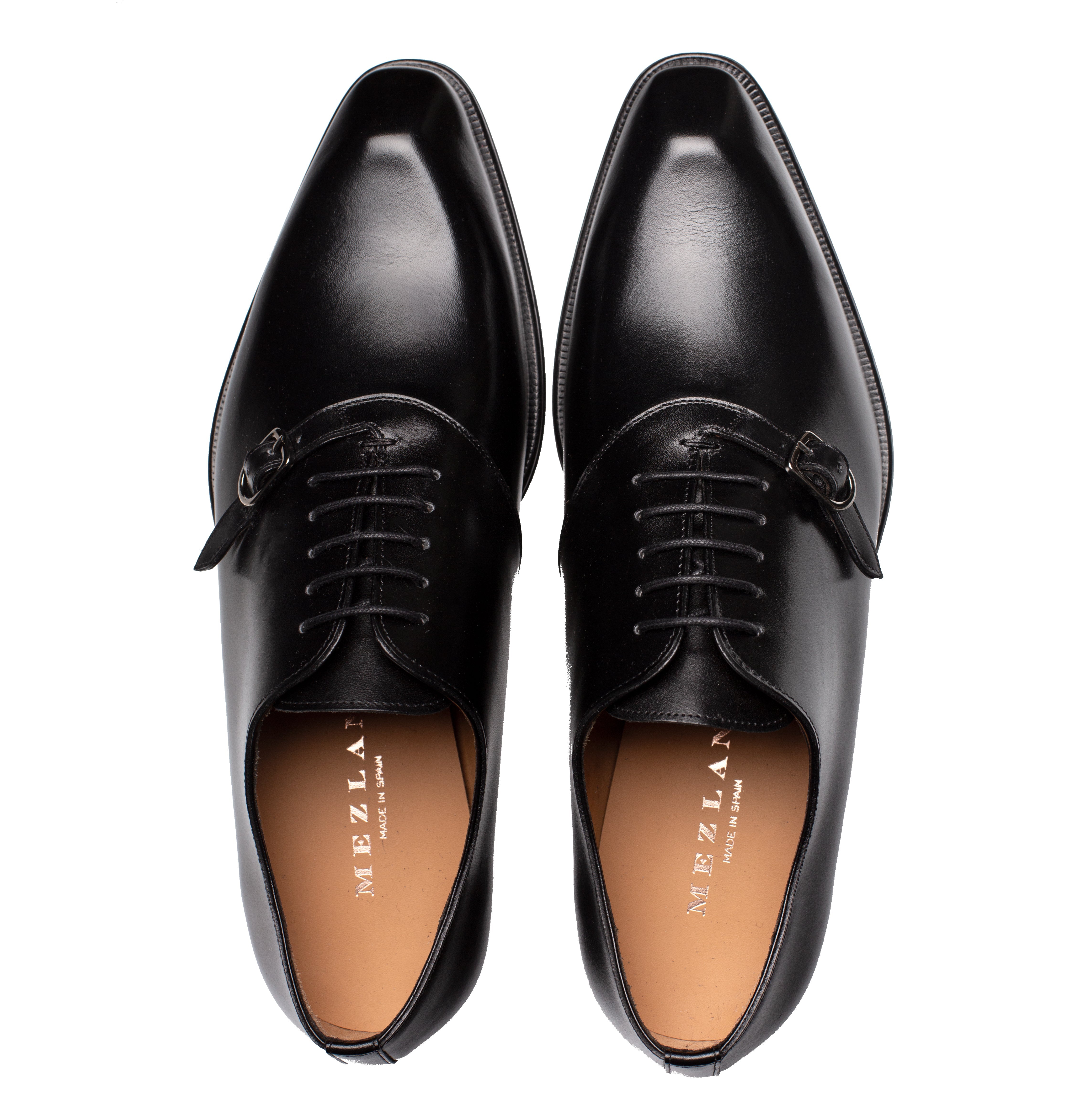 Mezlan Patina Calfskin Side Buckle Oxford