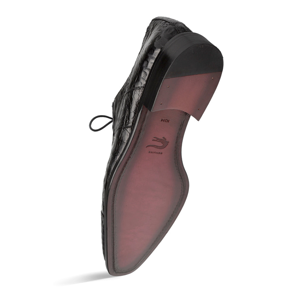 Mezlan Giovane Crocodile Derby - Luxury Men's Dress Shoe