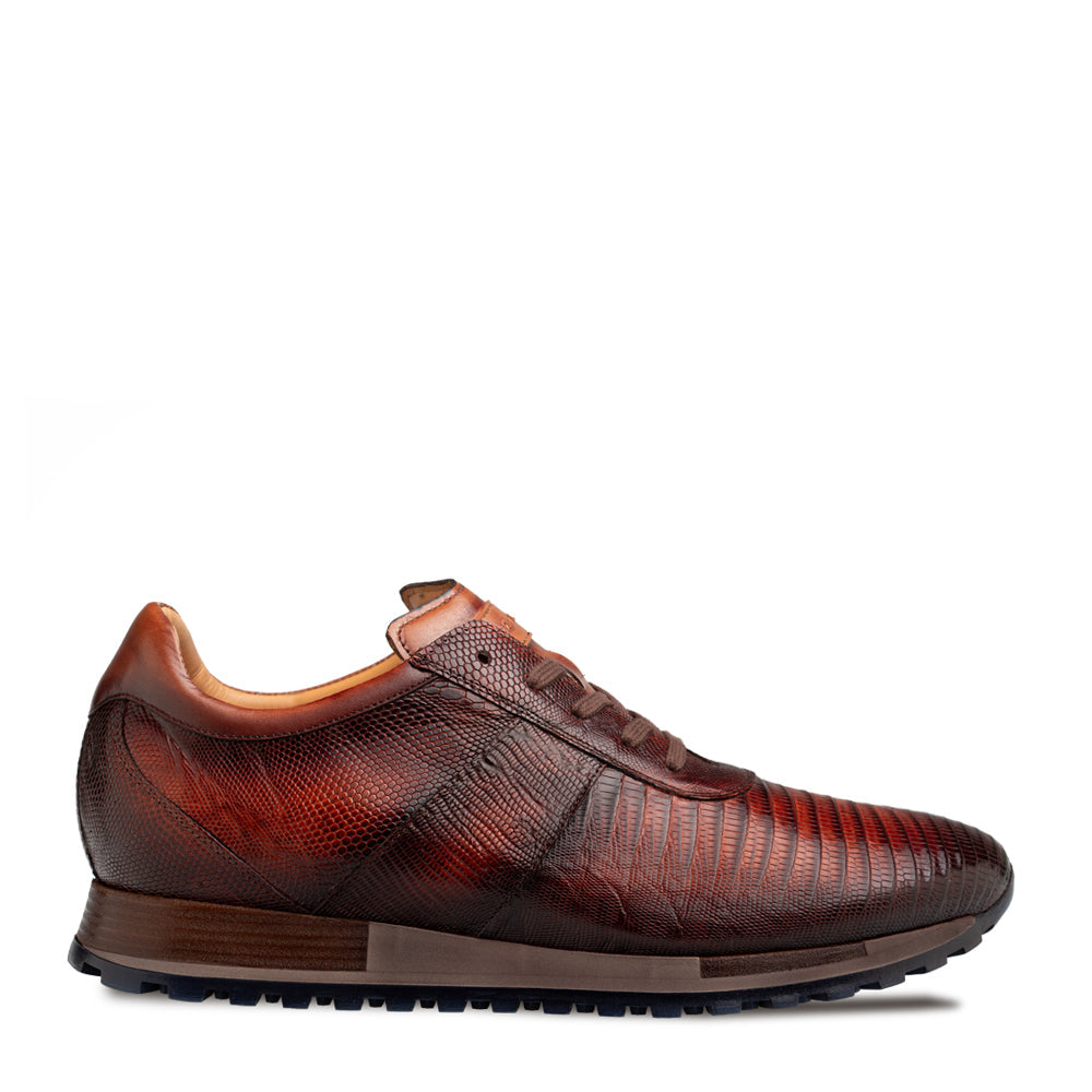 Mezlan Lizard & Calf Leather Dress Sneaker