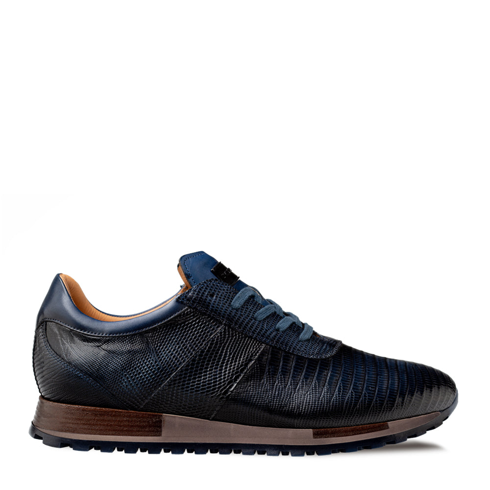 Mezlan Lizard & Calf Leather Dress Sneaker