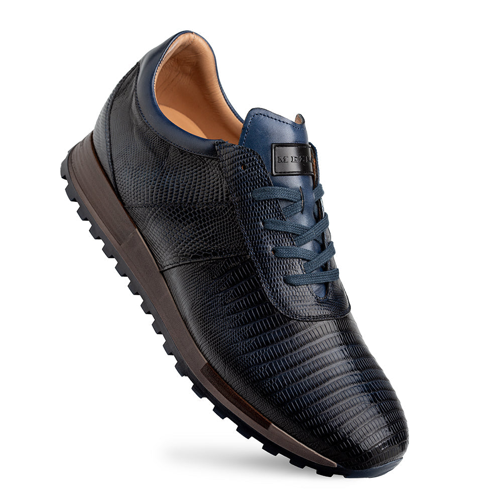Mezlan Lizard & Calf Leather Dress Sneaker