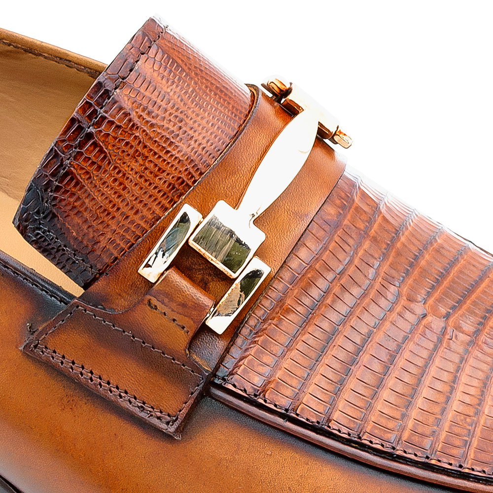 Mezlan Lizard Calf Ornament Slip-On - Luxury Men's Loafer
