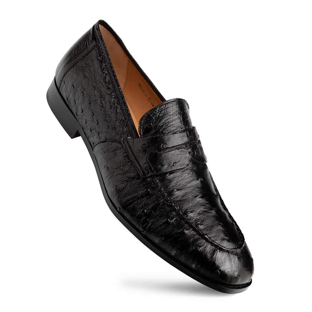 Mezlan Nogales Ostrich Penny Loafer