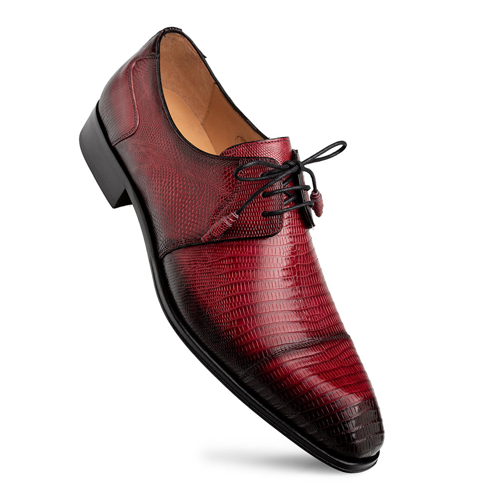 Mezlan Lizard Cap Toe Derby - Luxury Men's Dress Shoe