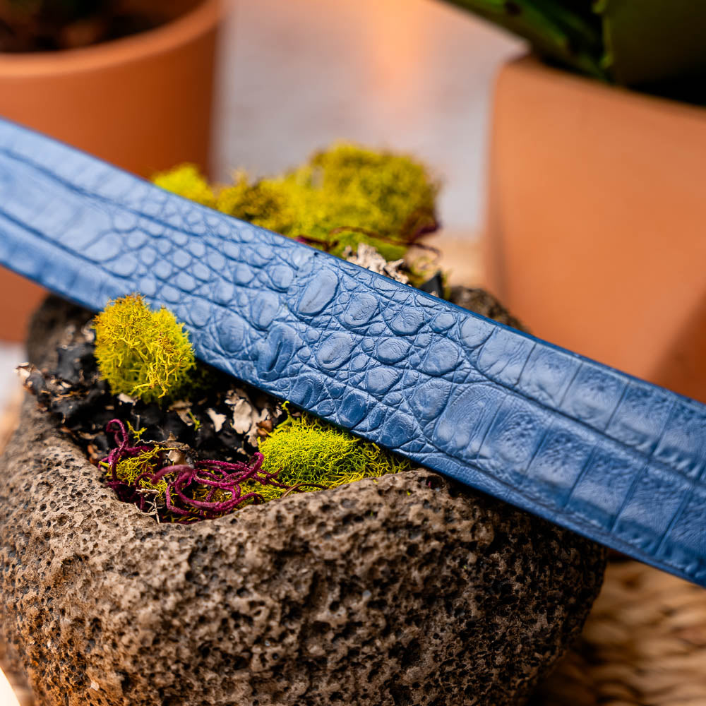 Marco Di Milano Riccardo Belt - Blue Leather Loafer