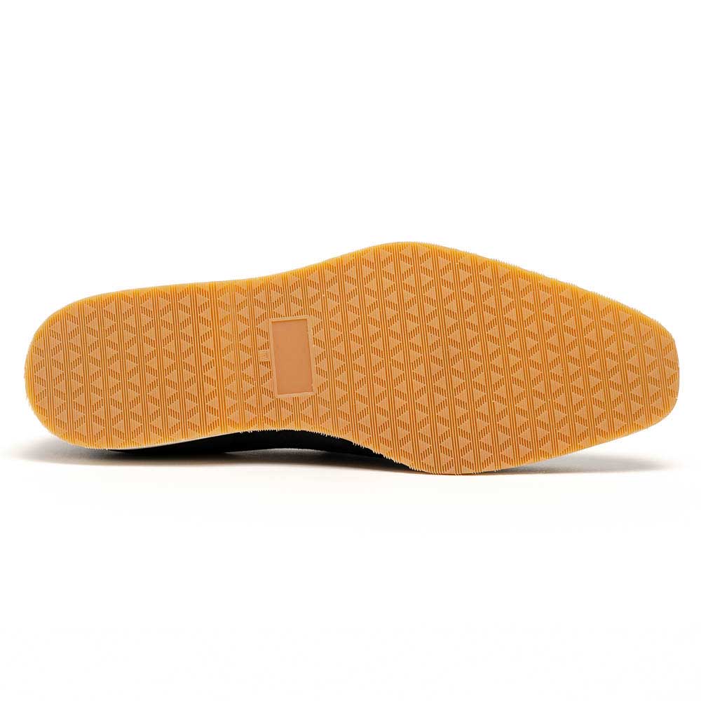 Zelli Meo 3 Suede and Crocodile Penny Loafers in Black