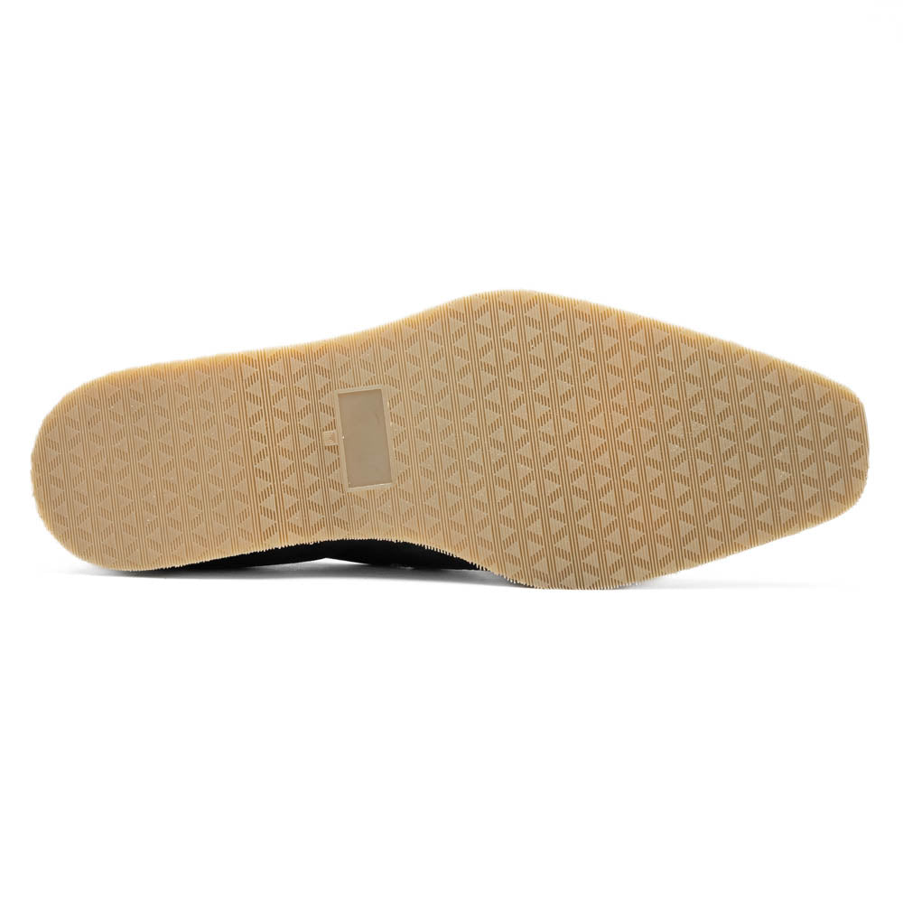Zelli Meo 3 Suede Loafers with Genuine Crocodile Accent in Grey