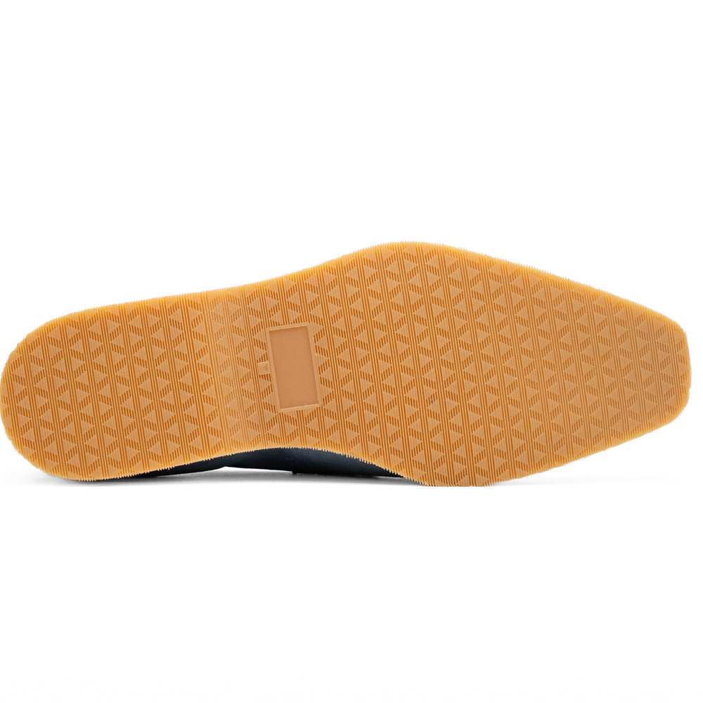 Zelli Meo 3 Suede and Genuine Crocodile Penny Loafers in Water Blue