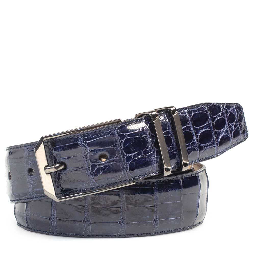 Mezlan Crocodile Leather Belt - Luxury Men's Accessory