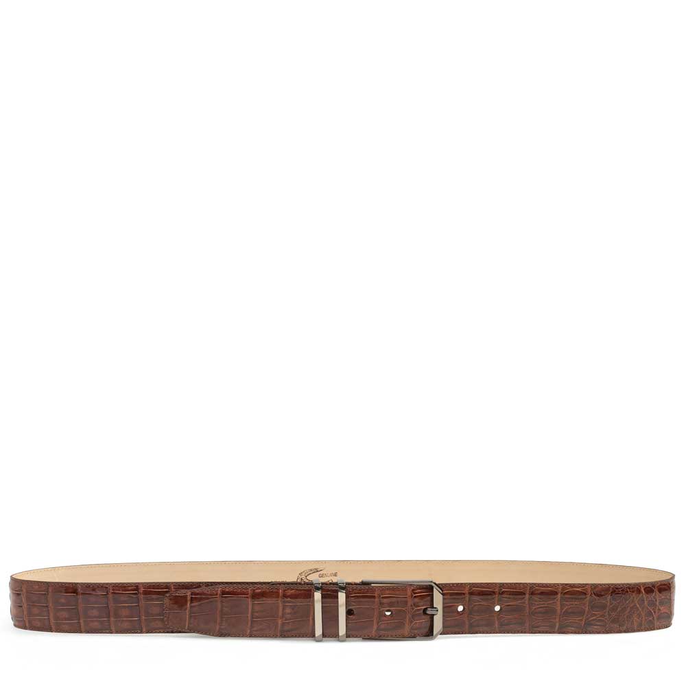 Mezlan Crocodile Leather Belt - Luxury Men's Accessory