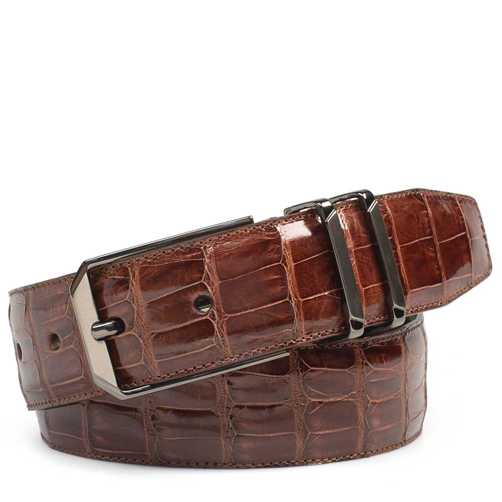 Mezlan Crocodile Leather Belt - Luxury Men's Accessory