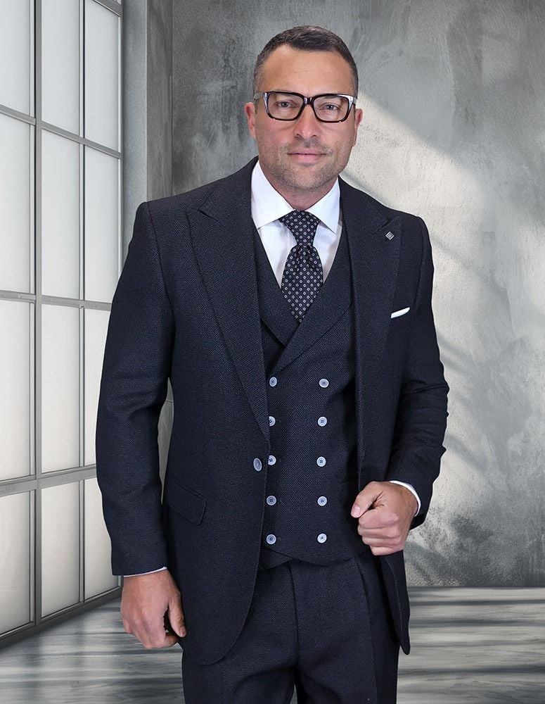statement-men-s-3-piece-100-wool-wide-leg-suit-woven-texture