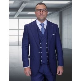 statement-men-s-3-piece-100-wool-wide-leg-suit-woven-texture