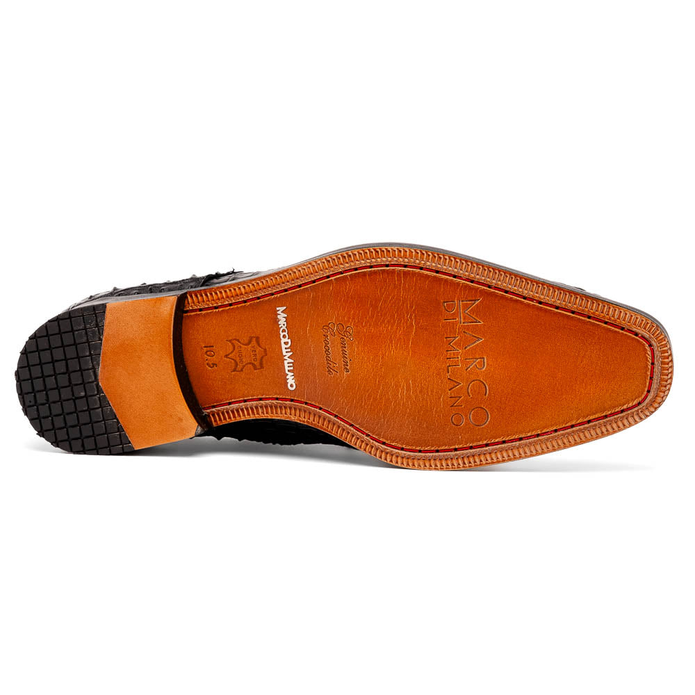 Marco Di Milano Nilo Black Leather Luxury Loafer