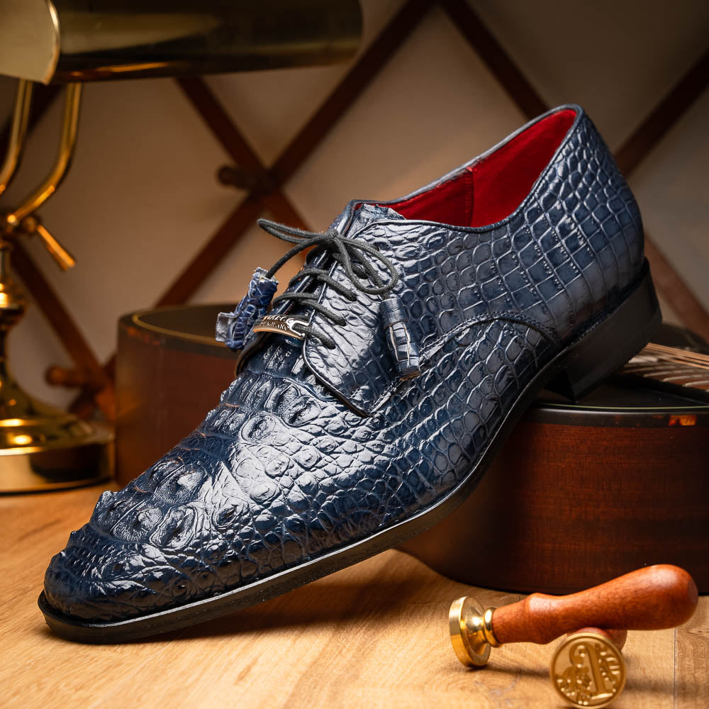 Marco_Di_Milano Nilo Navy Leather Luxury Shoe