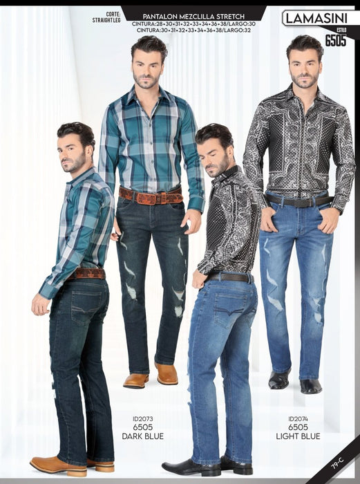 Pantalón Vaquero de Mezclilla Blue LAM