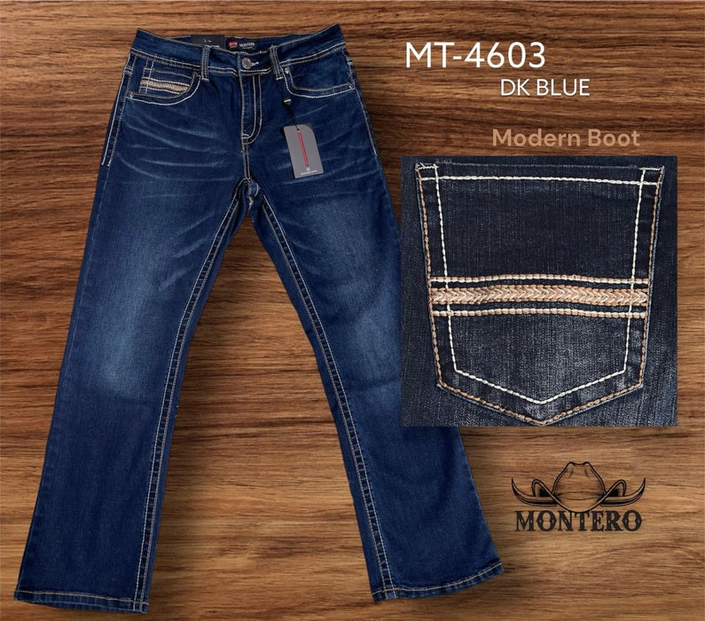 Pantalones Vaqueros Montero Jeans de Mezclilla Stretch Modern Boot MON