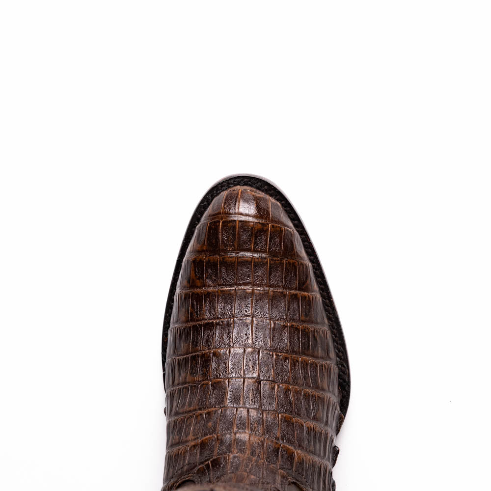 Marco_Di_Milano Phoenix: Aged Brown Leather Luxury Shoe