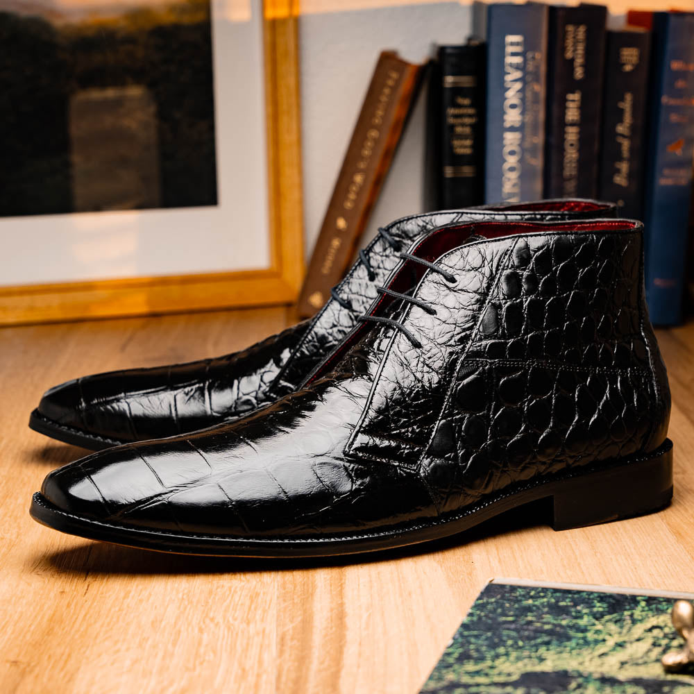 Marco Di Milano Pietro Black Leather Luxury Shoe
