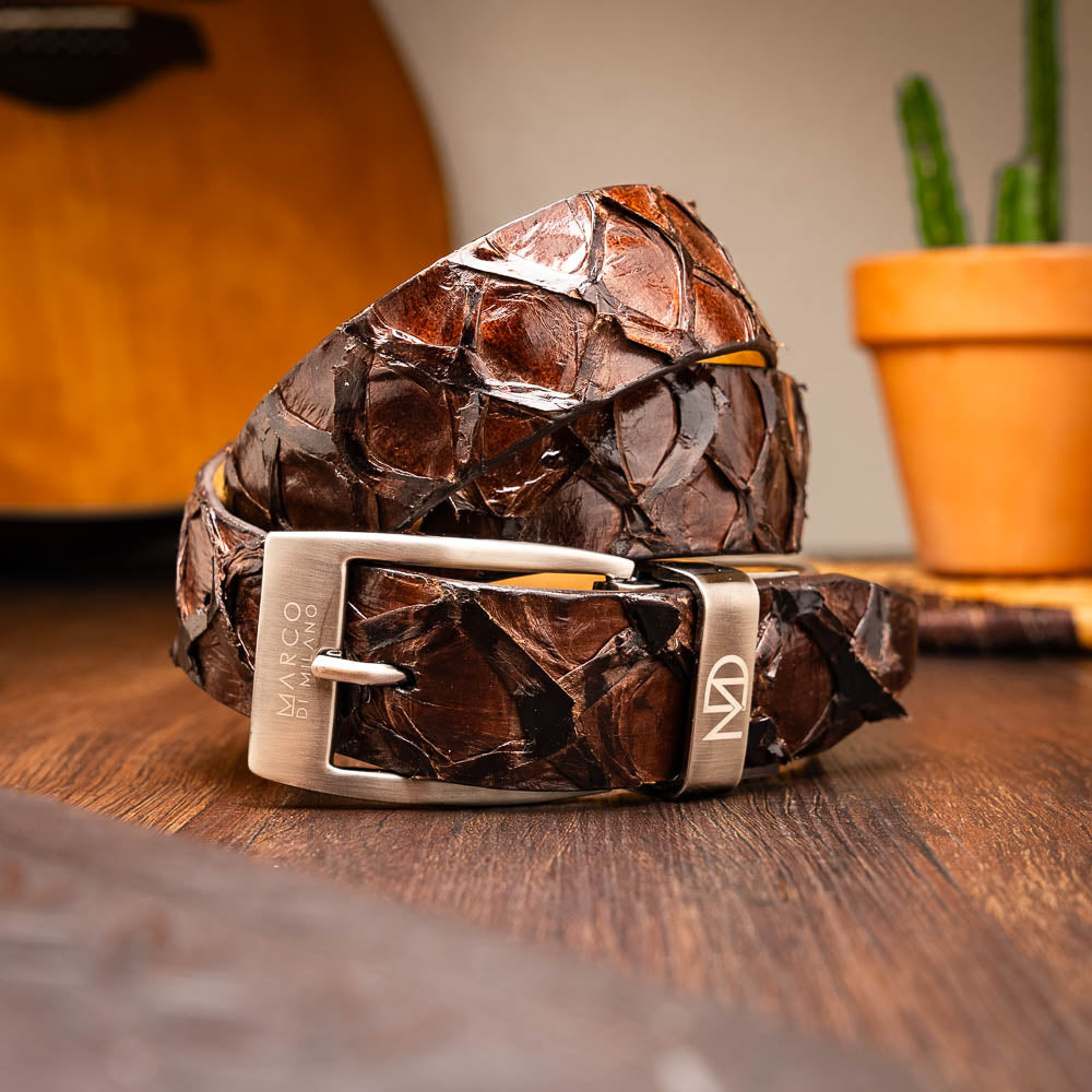 Marco Di Milano Olivieri Belt - Brown Leather Loafer