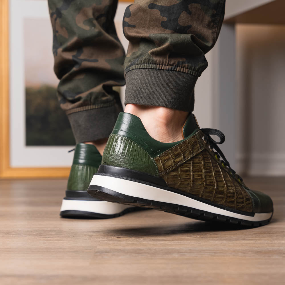 Marco Di Milano Portici - Olive Green Leather Dress Shoe