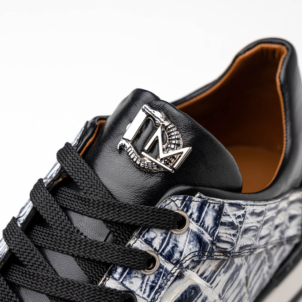 Marco_Di_Milano Portici Newspaper Black Leather Oxfords