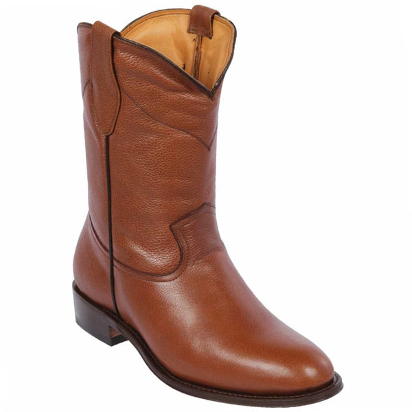 Deer Skin Ankle Boots - Men's Quincy Deer Skin Round Toe Short Boot QD200051