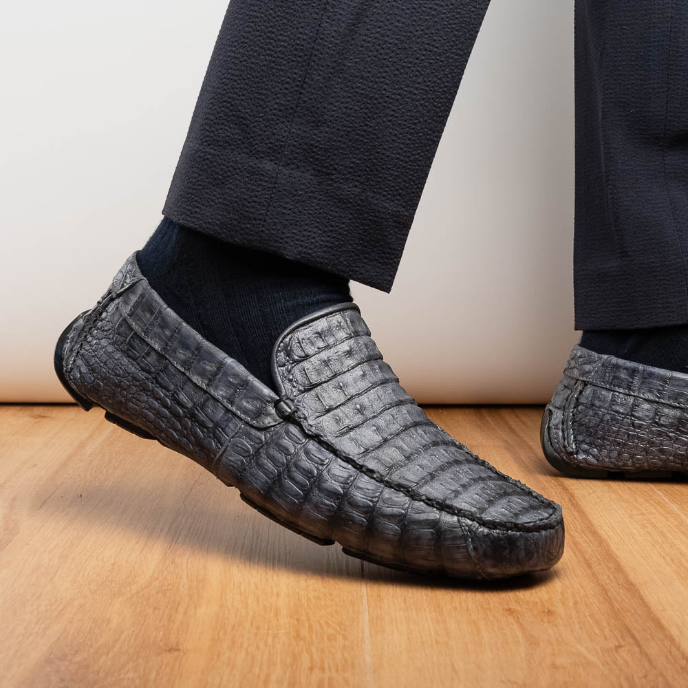 Marco_Di_Milano Remo Gray Leather Oxford