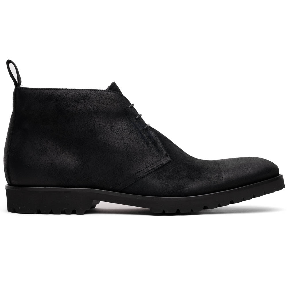 Zelli Rezza Italian Suede Chukka Boot in Black with Vibram Sole