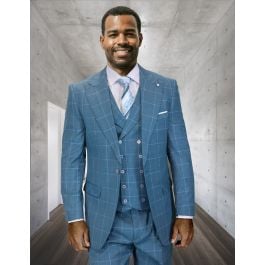 statement-men-s-3-piece-100-wool-wide-leg-suit-solid-windowpane