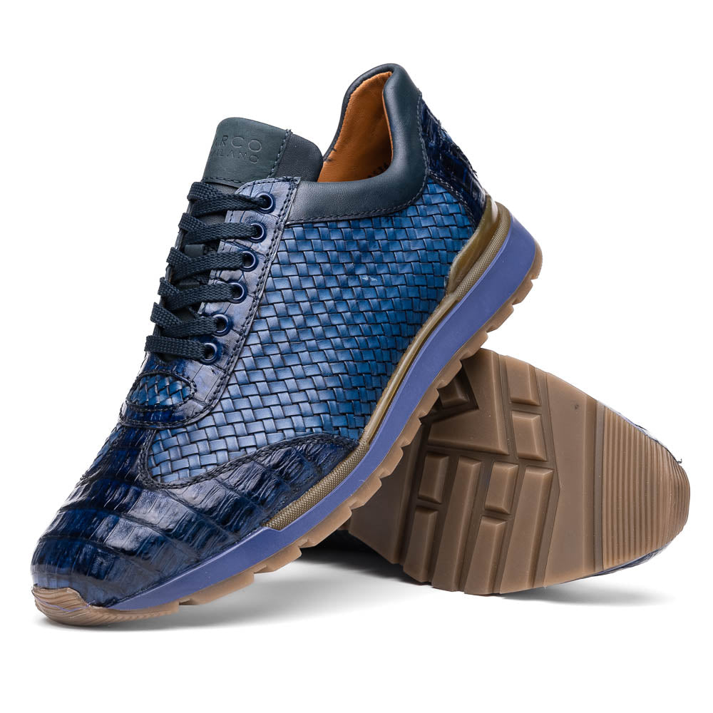 Marco Di Milano Roma Navy Leather Loafers