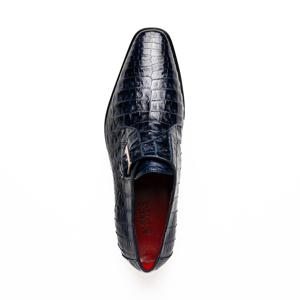 Marco_Di_Milano Rovigo: Navy Leather Dress Shoe