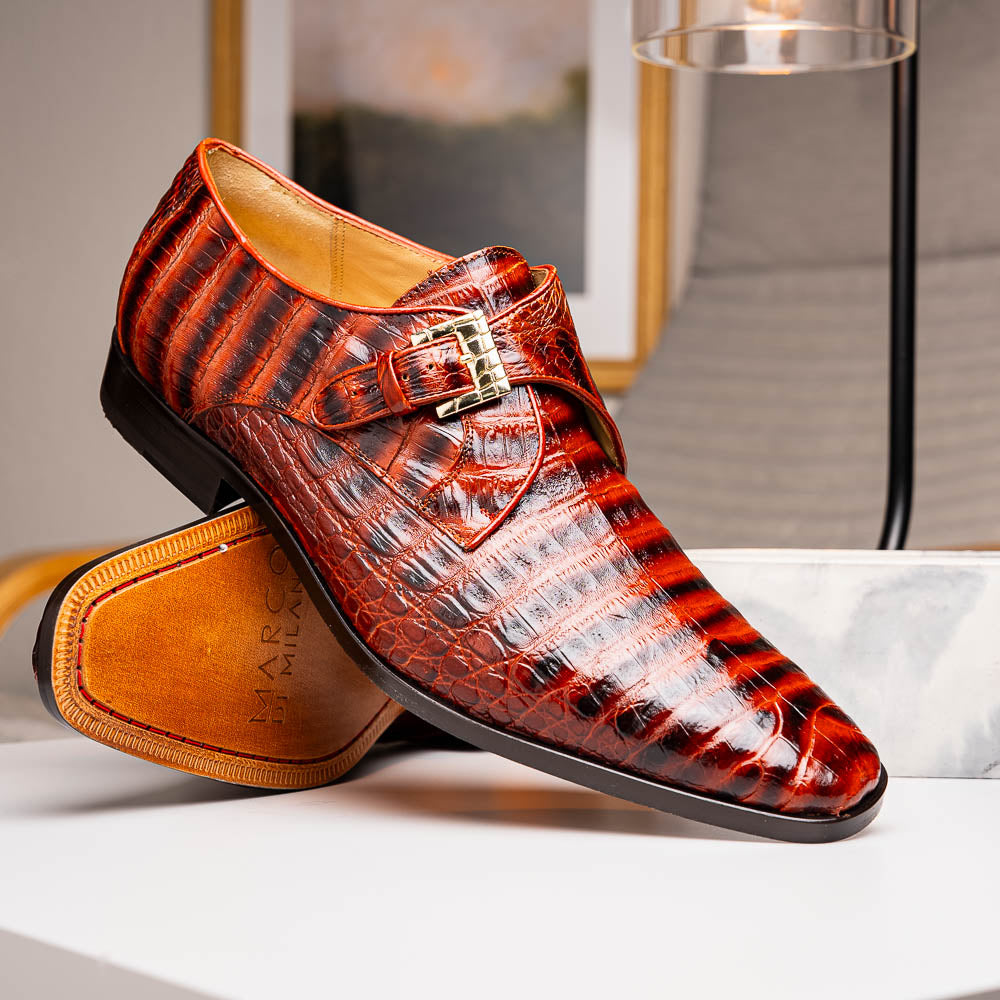 Marco Di Milano Rovigo: Cognac Leather Strap Loafers