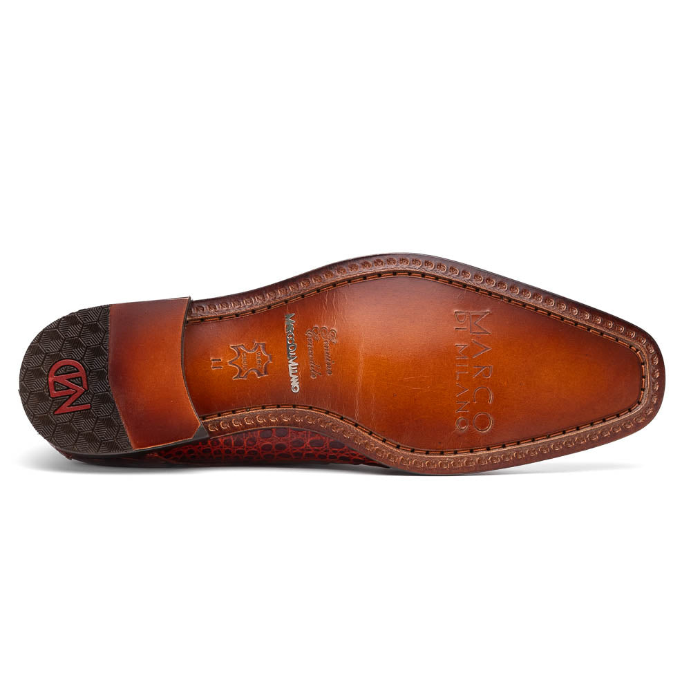 Marco Di Milano Rovigo: Rustic Cognac Leather Loafers