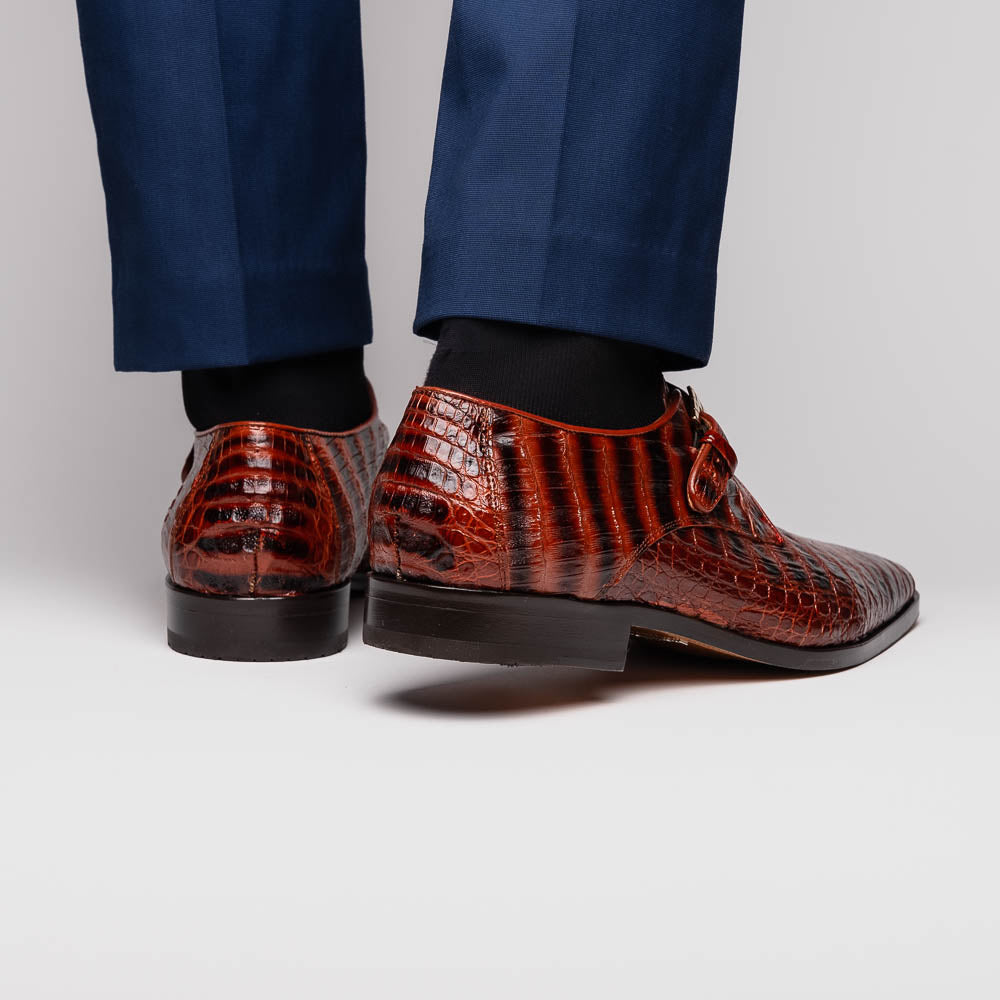 Marco Di Milano Rovigo: Cognac Leather Strap Loafers