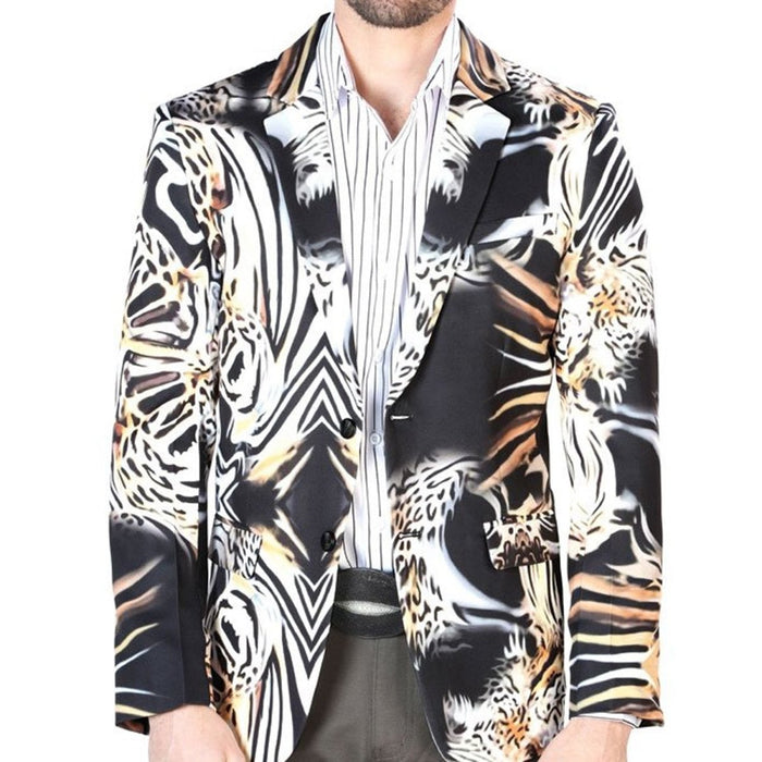 Saco Vaquero Marca El Senor de los Cielos Color Negro y Oro GEN