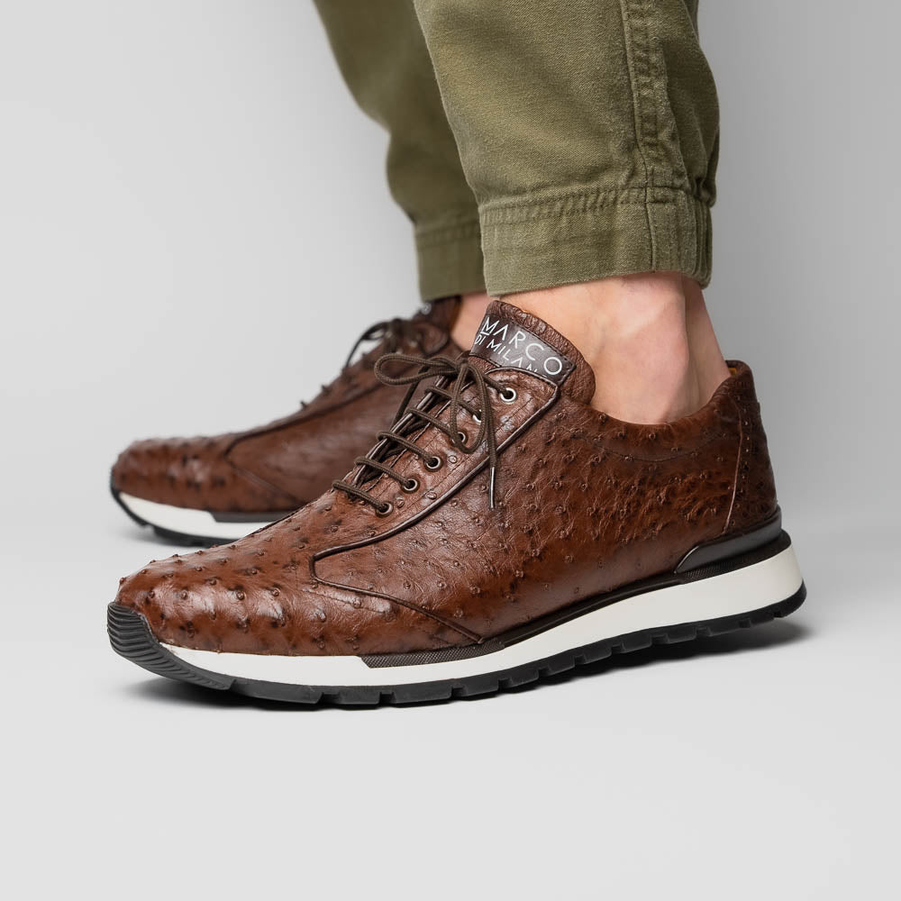 Marco Di Milano Scanno: Antique Brown Leather Dress Shoe