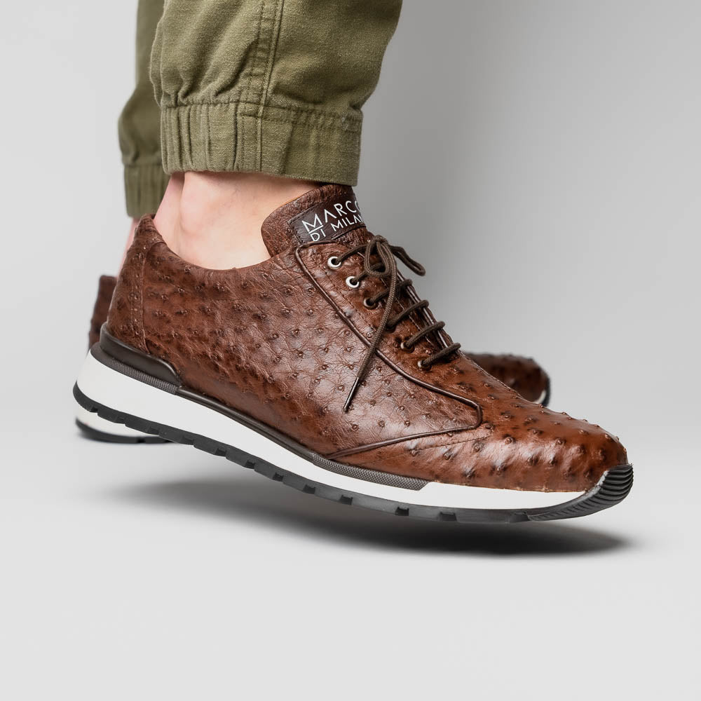Marco Di Milano Scanno: Antique Brown Leather Dress Shoe