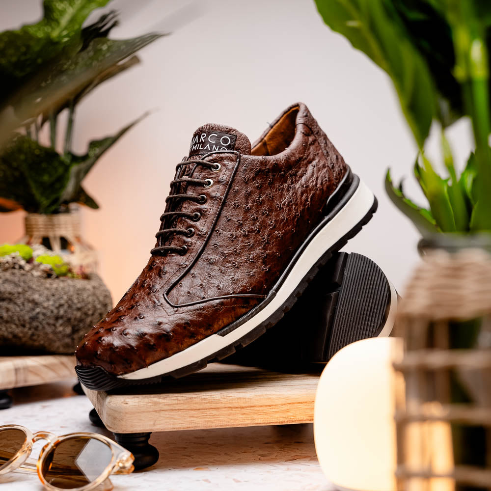 Marco Di Milano Scanno: Antique Brown Leather Dress Shoe