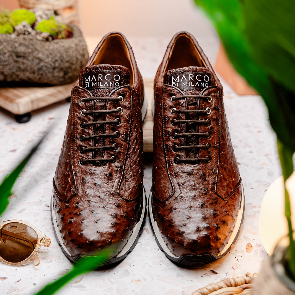 Marco Di Milano Scanno: Antique Brown Leather Dress Shoe