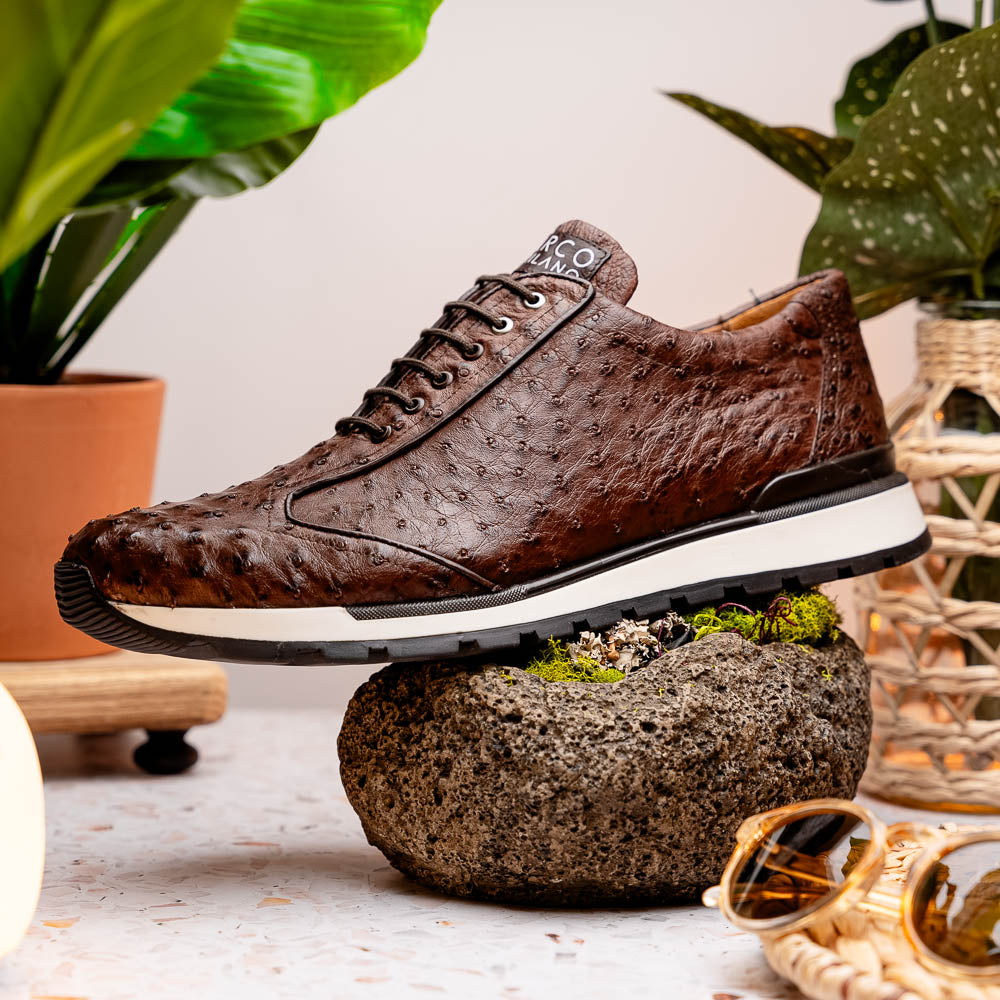 Marco Di Milano Scanno: Antique Brown Leather Dress Shoe