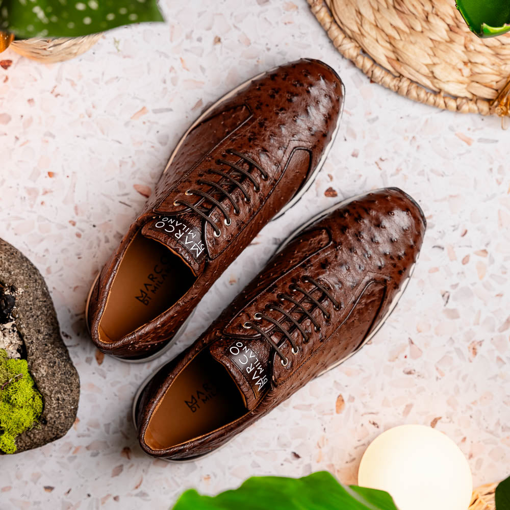 Marco Di Milano Scanno: Antique Brown Leather Dress Shoe
